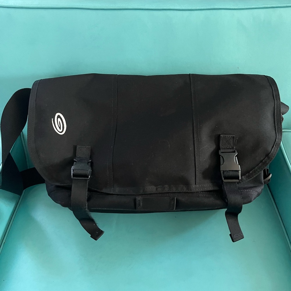 Black Timbuk2 Messenger Bag with Laptop Compartment.